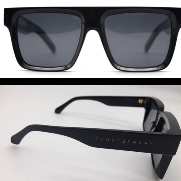 Black Sunglasses - Coast Savvy, LLC ® - Mazzucchelli Acetate Shades